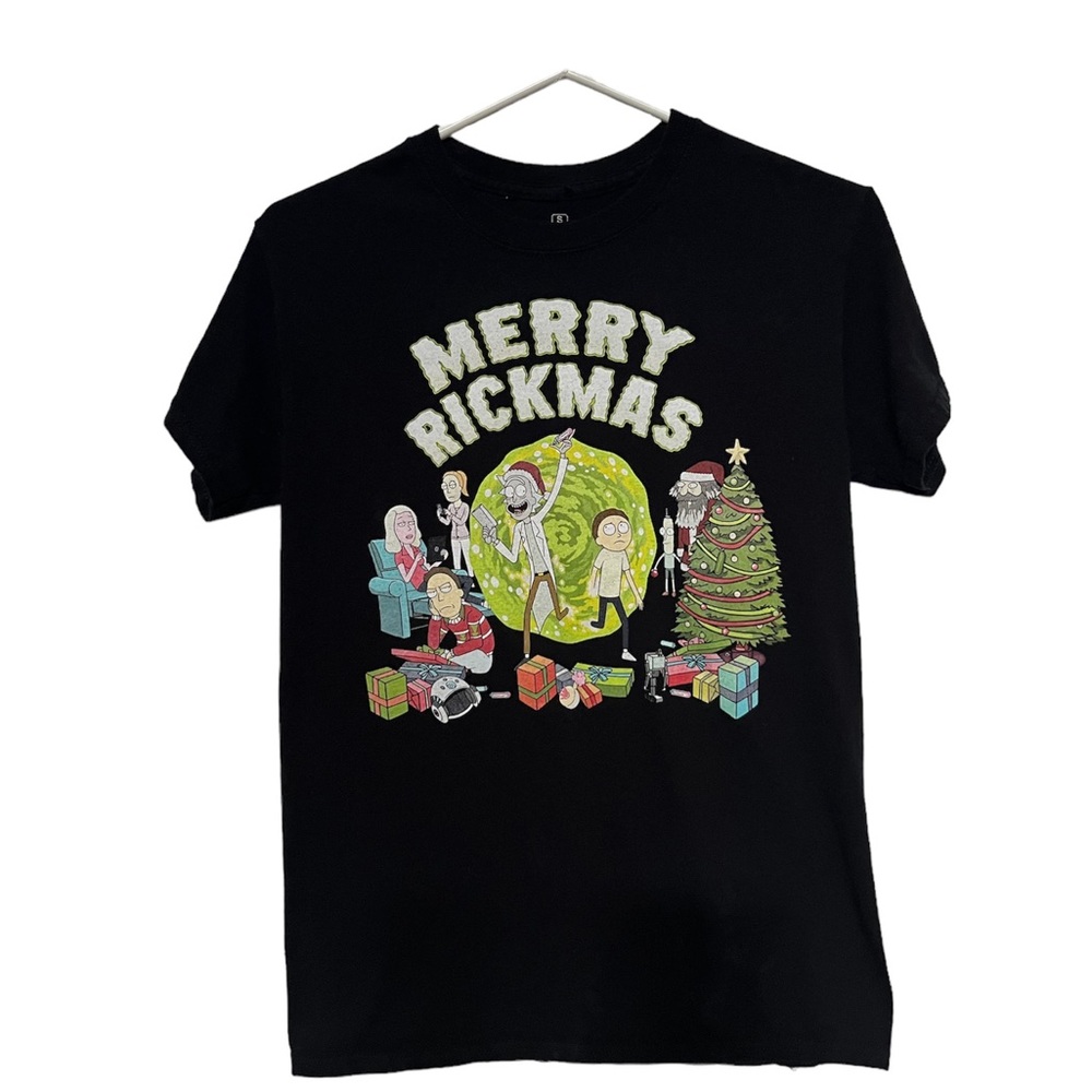 Rick & Morty Christmas tee t-shirt size small